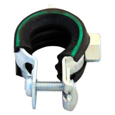 Хомут сантехнический крепежный трубный стальной оцинкованный с резиновой прокладкой Optimal Junior Mupro 19 мм