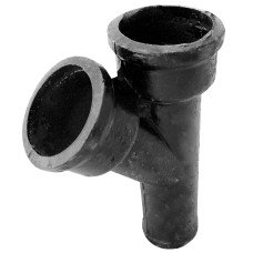 Тройник чугунный канализационный косой Ду 100-50 45гр б/н ГОСТ 6942-98