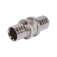 Муфта латунная для PE-X труб Дн 17 оцинкованная RAUTHERM S Rehau