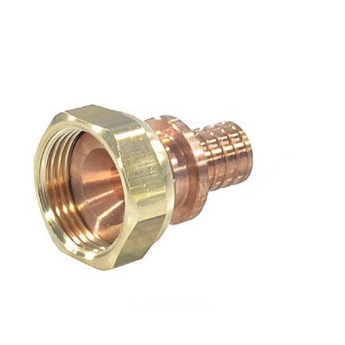 Соединитель латунный Дн 16-1/2" для PE-X труб под конус с накидной гайкой GX179 Giacomini GX179Y043 в Нижнем Новгороде