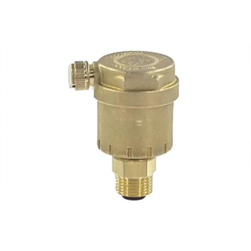 Воздухоотводчик автоматический латунный Ду-10 (3/8") Ру-14 НР (НАР) прямой с запорным клапаном Giacomini R88I в Нижнем Новгороде