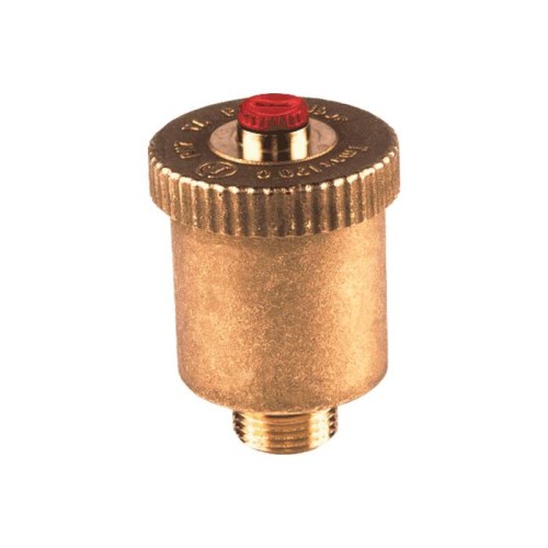 Воздухоотводчик автоматический латунный Ду-15 (1/2") Ру-14 НР (НАР) прямой с запорным клапаном Giacomini R99I в Нижнем Новгороде