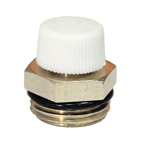 Кран Маевского ручной латунный Ду-15 (1/2") Ру-10 НР (НАР) с колпачком Ogint в Нижнем Новгороде