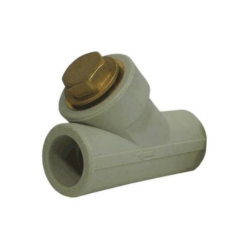 Фильтр PP-R сетчатый серый Дн 32 45гр внутренняя пайка VALFEX в Нижнем Новгороде