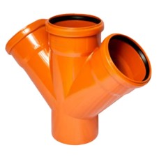 Крестовина канализационная PP-B коричневая Дн 110-110-110 45гр б/нап в/к VALFEX