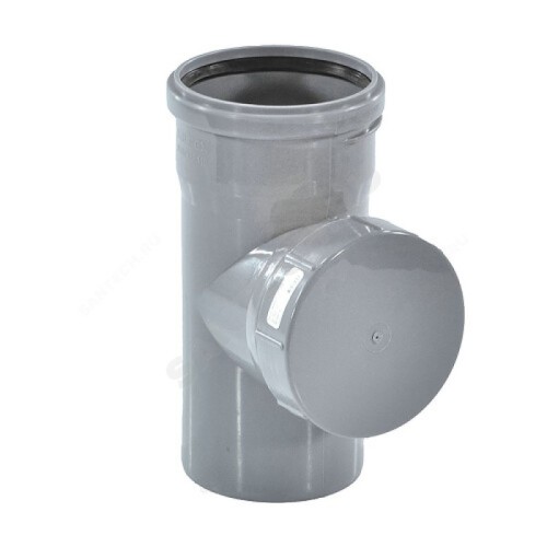 Ревизия канализационная PP-H с крышкой серая Дн 110 б/нап в/к VALFEX в Нижнем Новгороде