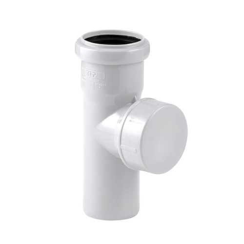 Ревизия канализационная PP-M с крышкой белая Дн 50 бесшумный б/нап в/к RTP (РосТурПласт) в Нижнем Новгороде