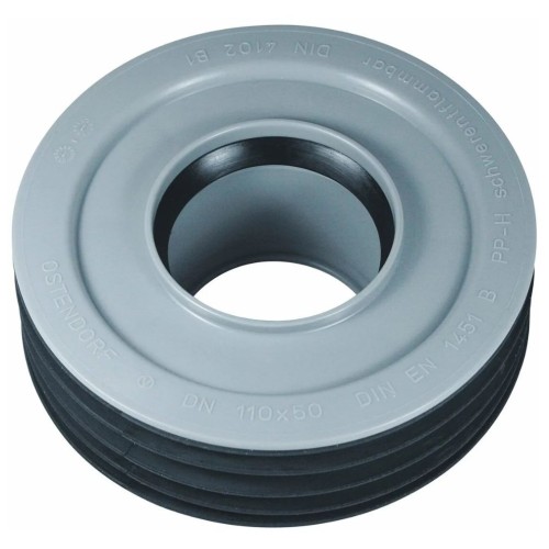 Переход канализационный PP-H внутренний серый Дн 110-75 б/нап для установки в раструб Ostendorf HT HTRI в Нижнем Новгороде