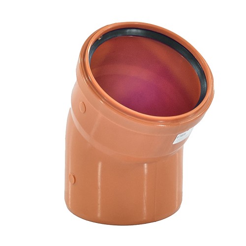 Отвод канализационный PP-B коричневый Дн 160 30гр б/нап в/к VALFEX в Нижнем Новгороде