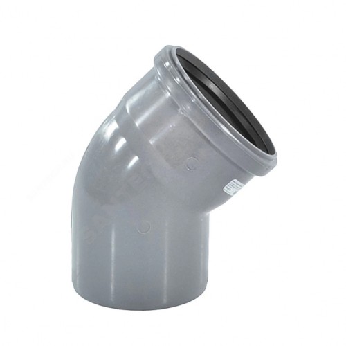 Отвод канализационный PP-H серый Дн 40 30гр б/нап в/к Ostendorf HT HTB в Нижнем Новгороде