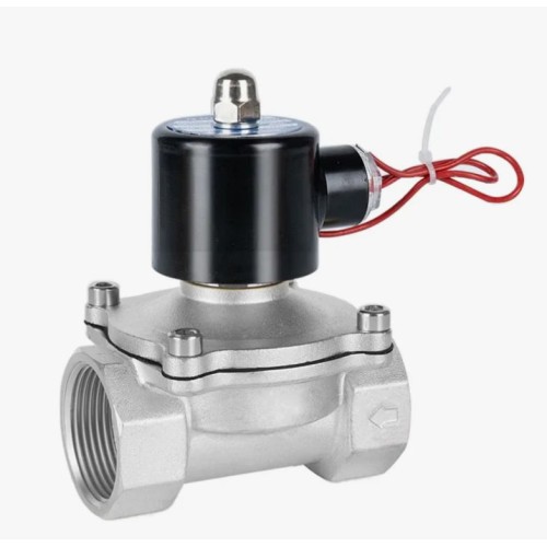 Клапан электромагнитный нержавеющий закрытый обратного действия с внутренней резьбой 1,6 МПа 32х118 мм 1 1/4" в Нижнем Новгороде