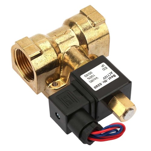 Клапан электромагнитный латунный открытый обратного действия с внутренней резьбой 1,6 МПа 32х111,3 мм 1 1/4" в Нижнем Новгороде