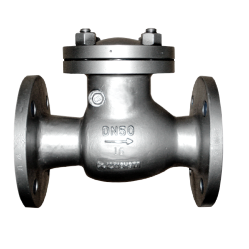 Клапан обратный стальной поворотный фланцевый 1,6 МПа 19с76нж 50х230 мм в Нижнем Новгороде