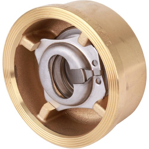 Клапан обратный латунный осевой пружинный межфланцевый 1,6 МПа CA7441 Tecofi 80х50 мм в Нижнем Новгороде