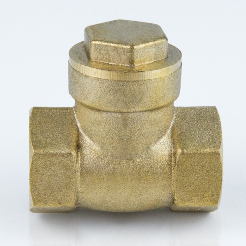Клапан обратный латунный осевой пружинный с внутренней резьбой 1,6 МПа КОП Пензапромарматура 15 мм 1/2" в Нижнем Новгороде