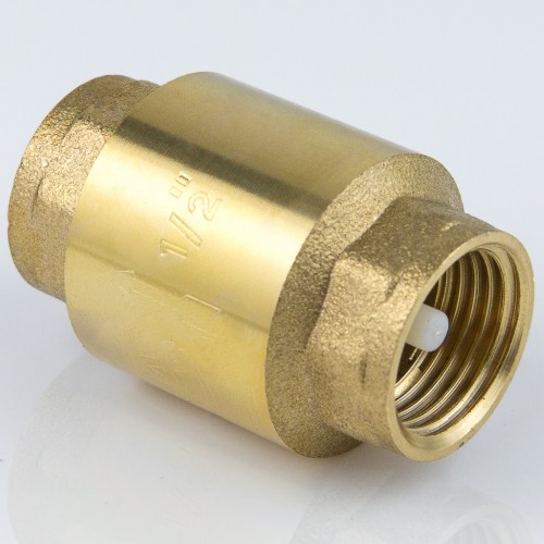 Клапан обратный латунный осевой пружинный с внутренней резьбой 2,5 МПа NRV-R Ридан 25 мм 1" в Нижнем Новгороде