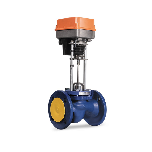 Клапан запорно-регулирующий чугуный односедельный с электроприводом фланцевый 1,6 МПа TRV Теплосила 32х180 мм в Нижнем Новгороде