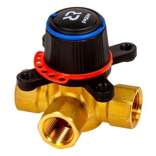 Клапан регулирующий латунный трехходовой с внутренней резьбой 1,0 МПа HRB-3R Ридан 50х125 мм 2" в Нижнем Новгороде