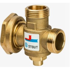 Клапан смесительный латунный термостатический седельный с наружной резьбой-накидной гайкой 1,0 МПа VTA377 Esbe 40 мм 1 1/2"