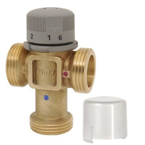Клапан смесительный латунный термостатический седельный с внутренней резьбой 1,0 МПа Icma 20х68 мм в Нижнем Новгороде