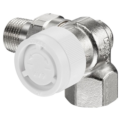 Клапан термостатический трехосевой правый Ду-15 (1/2") Ру-10 ВР-НР (ВН-НАР) серия AV9 Oventrop в Нижнем Новгороде