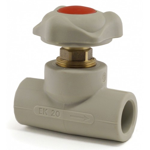 Клапан запорный проходной PP-R с внутренней пайкой 2,0 МПа Wavin Ekoplastik 20 мм ГОСТ 32415-2013 в Нижнем Новгороде