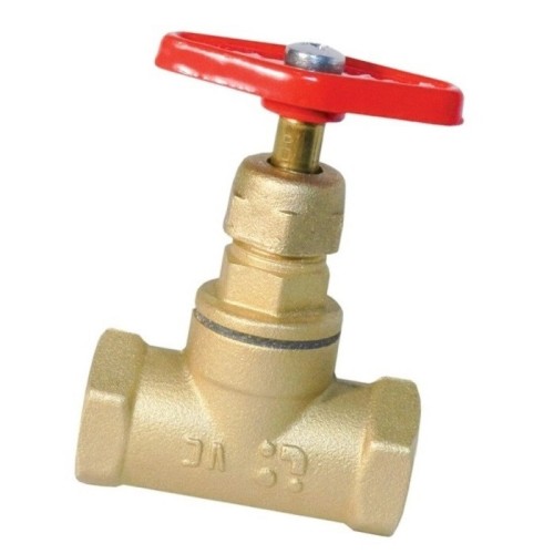 Клапан запорный латунный с внутренней резьбой 1,6 МПа 15б1п Цветлит 50х101 мм ТУ 206-3973235-01-93 в Нижнем Новгороде