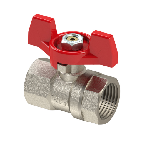 Кран запорный латунный полнопроходной с ручкой-бабочкой ВР (ВН) Ру 42 R951 Giacomini 10 мм 3/8" в Нижнем Новгороде