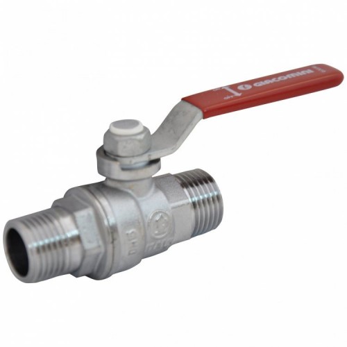 Кран запорный латунный полнопроходной с ручкой-рычагом НР Ру 42 R913L Giacomini 15х73 мм 1/2" в Нижнем Новгороде