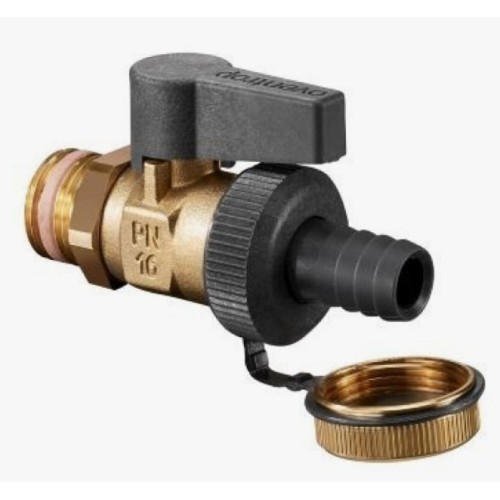 Кран запорный латунный полнопроходной с ручкой-рычагом НР-штуцер Ру 16 Optiflex KFE Oventrop 15 мм 1/2" в Нижнем Новгороде