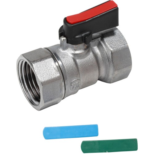 Кран запорный латунный стандартнопроходной с ручкой-флажком ВР (ВН) Ру 16 R690 Giacomini 15х46 мм 1/2" в Нижнем Новгороде