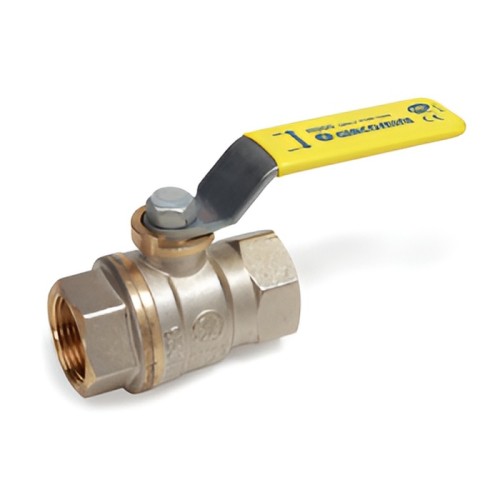 Кран запорный латунный полнопроходной с ручкой-рычагом ВР (ВН) Ру 5 R950 Giacomini 15 мм 1/2" в Нижнем Новгороде