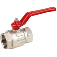 Кран запорный латунный полнопроходной с ручкой-рычагом ВР (ВН) Ру 40 BV.511 MVI 20 мм 3/4"