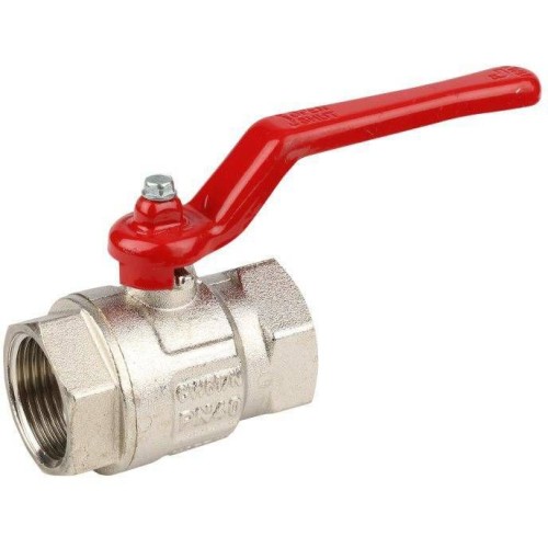 Кран запорный латунный полнопроходной с ручкой-рычагом ВР (ВН) Ру 40 BV.511 MVI 20 мм 3/4" в Нижнем Новгороде