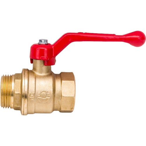 Кран запорный латунный стандартнопроходной с ручкой-рычагом ВР-НР Ру 25 RTP (РосТурПласт) 15 мм 1/2" в Нижнем Новгороде