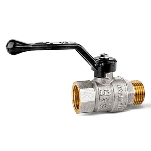 Кран запорный латунный со спускником стандартнопроходной с ручкой-бабочкой ВР (ВН) Ру 40 LD Pride LD 15 мм 1/2" в Нижнем Новгороде