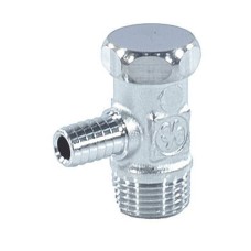 Кран шаровый латунный сливной стандартнопроходной НР-штуцер Ру 10 R65D Giacomini 8х80 мм 1/4"