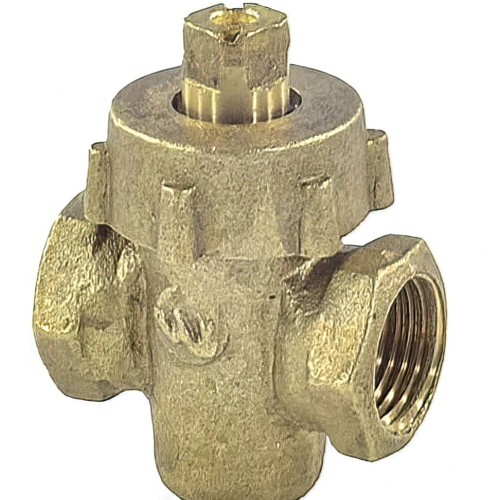 Кран латунный пробко-сальниковый стандартнопроходной ВР (ВН) Ру 10 11б6бк ККАЗ 15х55 мм 1/2" в Нижнем Новгороде