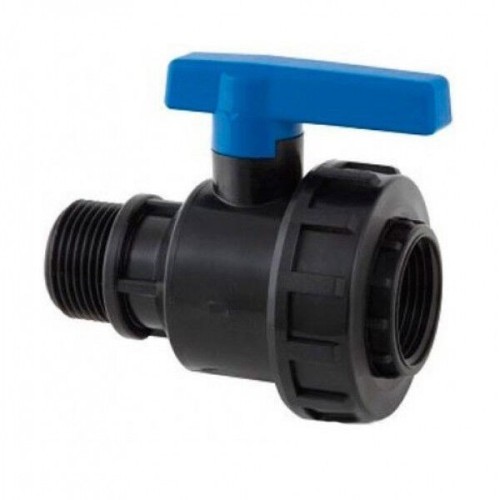 Компрессионный кран ПНД Дн 1/2"-1/2" ВР-НР (ВН-НАР) Ру-10 RTP (РосТурПласт) в Нижнем Новгороде