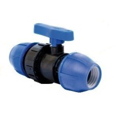 Компрессионный кран ПНД Дн 63 Ру-16 RTP (РосТурПласт)