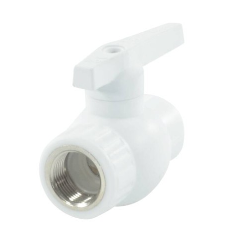 Кран полипропиленовый PP-R запорный прямой стандартнопроходной с внутренней пайкой ручка-рычаг Ру 25 RTP (РосТурПласт) 75 мм ГОСТ 32415-2013 в Нижнем Новгороде