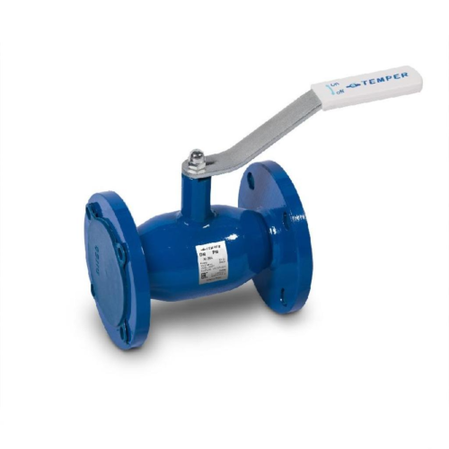 Кран запорный стальной фланцевый полнопроходной Ст20 КШ.Ц.Ф. Temper 65х270 мм