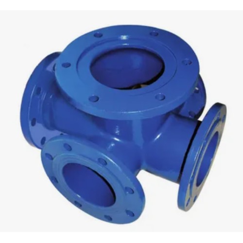 Крест с пожарной подставкой фланцевый ППКФ Ду 150-100 ВЧШГ с ЦПП цинк+AL ГОСТ ISO 2531-2012 в Нижнем Новгороде