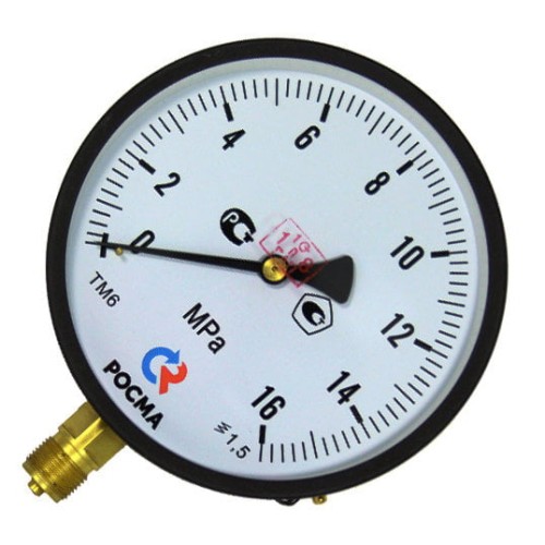 Манометр радиальный диаметр 250мм 0-16 кгс/см2 (0-1,6 МПа) М20х1,5 ТМ-810Р.00 Росма в Нижнем Новгороде