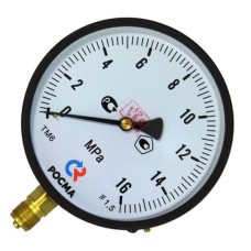 Манометр радиальный диаметр 100мм 0-10 кгс/см2 (0-1,0 МПа) G1/2" ТМ-510Р.00 Росма