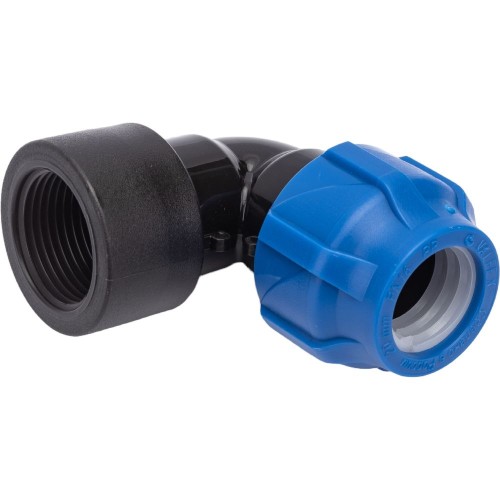 Отвод ПЭ компрессионный Дн 63-1 1/4" 90гр Ру-10 ВР (ВН) RTP (РосТурПласт) в Нижнем Новгороде