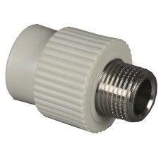 Муфта PP-R комбинированная серая НР (НАР) Дн 75-2 1/2" Wavin Ekoplastik