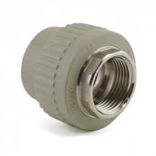 Муфта PP-R комбинированная серая ВР (ВН) Дн 50-1 1/2" Wavin Ekoplastik