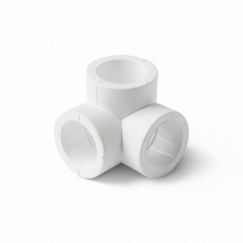 Тройник двухплоскостной PP-R Дн 20 белый Pro Aqua в Нижнем Новгороде