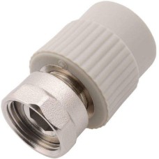 Переход PP-R серый с накидной гайкой Дн 20-3/4" Wavin Ekoplastik